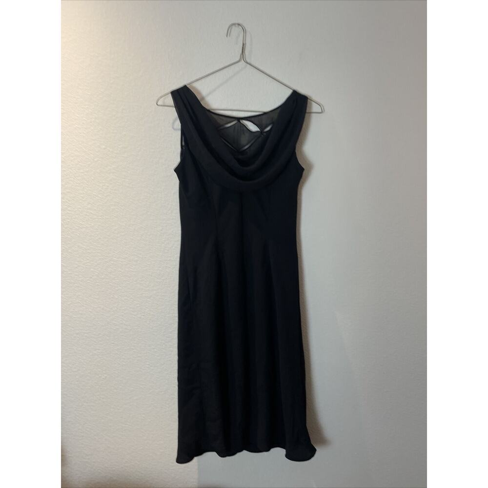 Evan Picone Black Sleeveless Rhinestone Cocktail Dress Size 8 - Picture 3 of 4